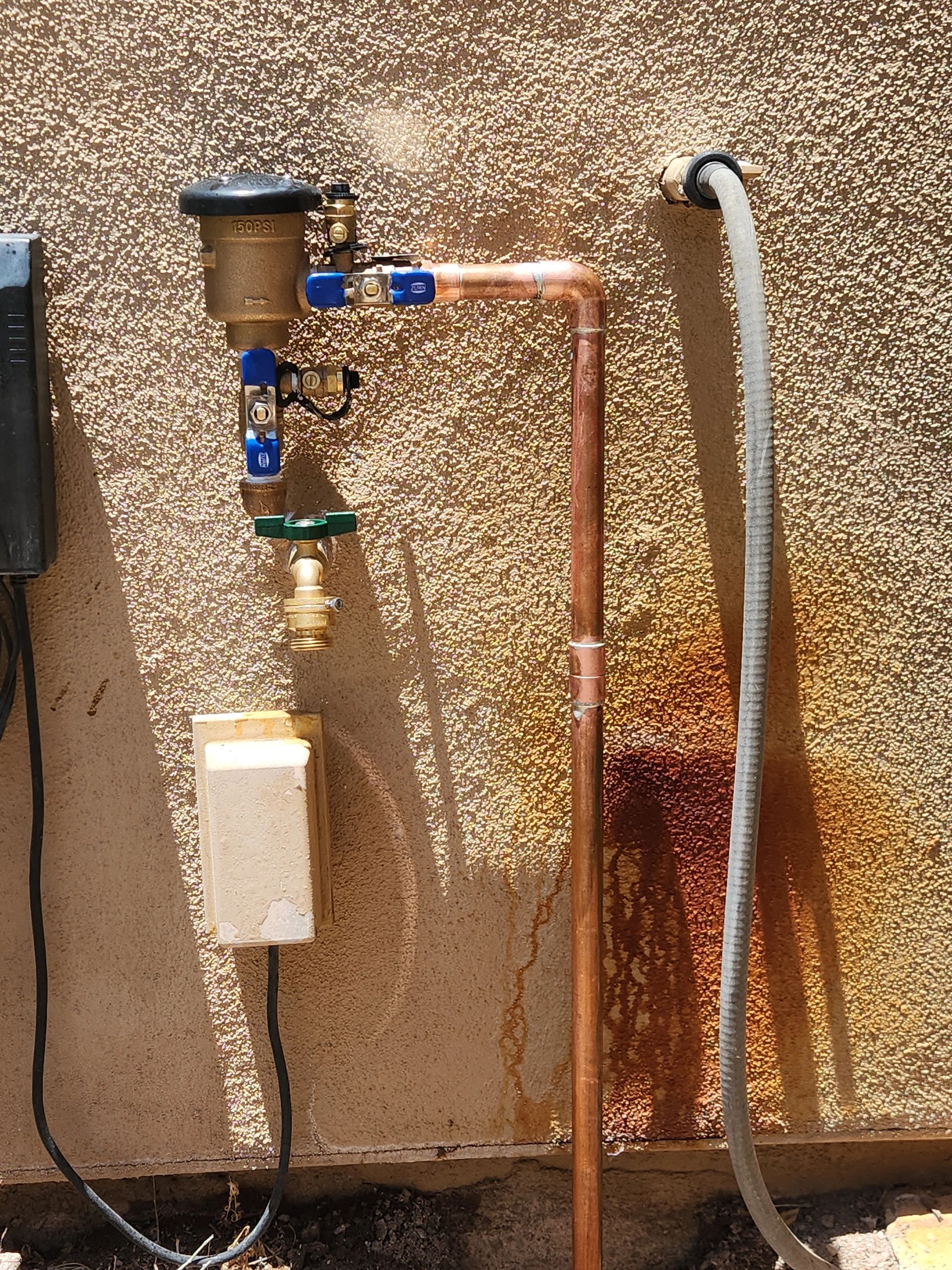 Copper plumbing expansion tank
